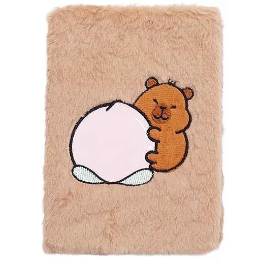 Блокнот плюшевый ZiBi Kids Line Capybara 9 А5 80 листов в клетку, дизайн в ассортименте (ZB.700023) - фото 7