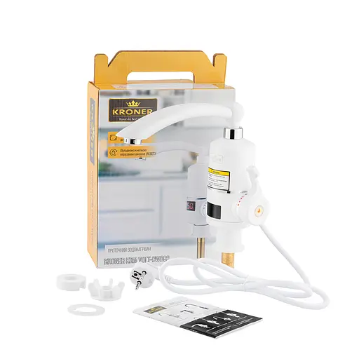 Проточний водонагрівач Kroner KRM Volt - CW092 з дисплеєм CV020442 - фото 6