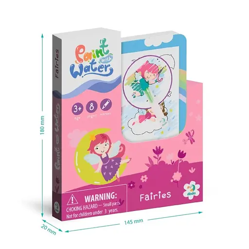 Набор водных раскрасок "Феи" DoDo Toys 300312 с маркером для воды - фото 2