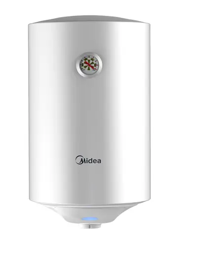Водонагреватель Midea, 80 л, 1500 Вт, сухой ТЭН, вертикальный, цилиндрический, белый (D80-15F6(D)) - фото 1