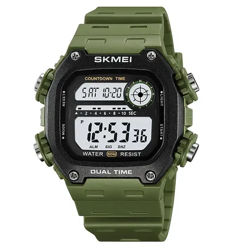Часы мужские спортивные наручные Skmei 2126 (Зеленый)