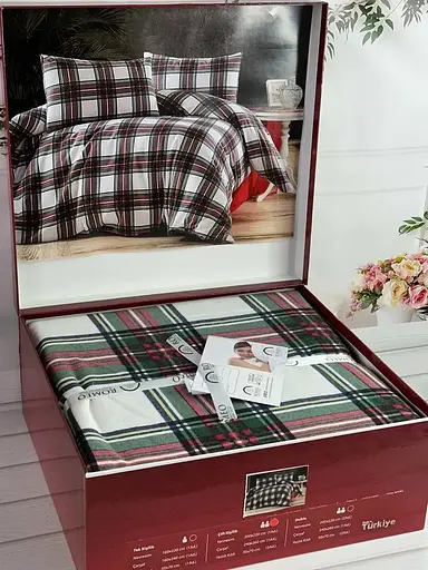 Постільна білизна Romeo Home Square yesil Фланель Belizza pbe0051798 - фото 1