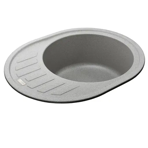 Гранітна мийка Globus Lux Arno сiрий камiнь 620x500мм-А0005 000007598, Сірий - фото 3