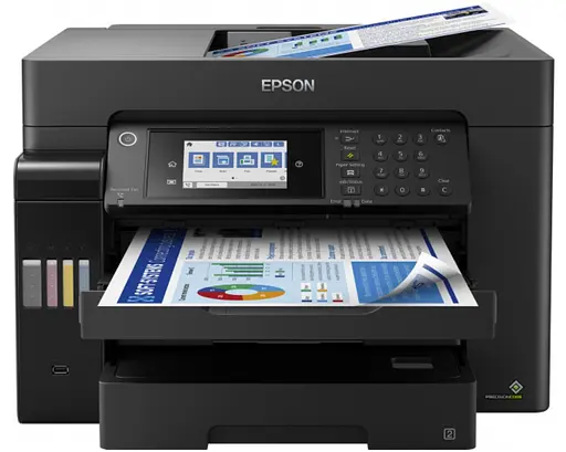 Epson БФП ink color A3 EcoTank L15160 32_32 ppm Fax ADF Duplex USB Ethernet Wi-Fi 4 inks Pigment - фото 1