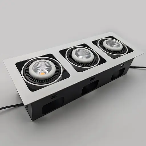 Точковий світильник Skarlat RGL7115-3 3×12W WH+BK 4000K - фото 4