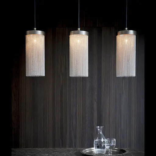 Підвіс у хромованому корпусі із металевими ланцужками Line.F MJ 190/1 SL - фото 1