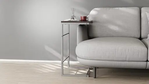 Столик Террі Ferrum-decor 650x440x330 Сірий метал ДСП Венге Магія 16 мм (FRD-105315) - фото 3