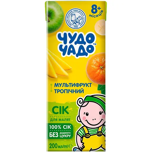 Сік Чудо-Чадо slim мультифруктовий тропічний 200 мл - фото 1