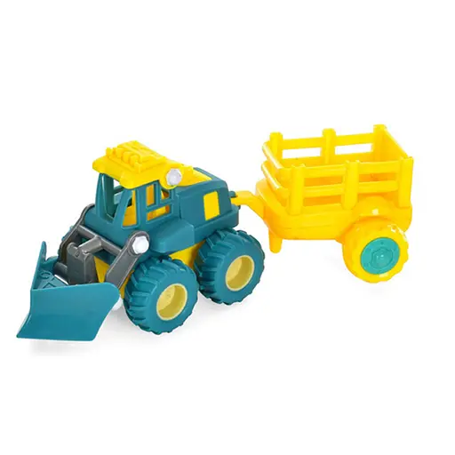 Детская машинка инерционная "Строительная" Bambi 2018-55 с прицепом Вид 3 - фото 1