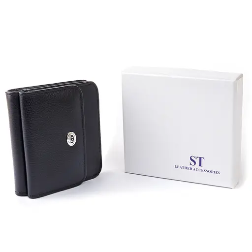 Кожаный женский кошелек ST Leather 9.5х9х1 см acs0015239 - фото 6