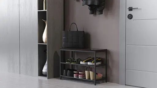 Банкетка универсальная Ferrum-decor Слайм 45x63x26 черный ДСП Венге 16мм (FRD-105512) - фото 4