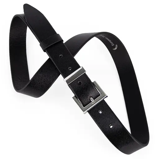 Ремінь жіночий шкіряний JK-3023 black silver-2 чорний (105 см) - фото 2