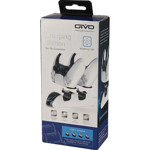 Зарядна станція Oivo IV-P5207 для DualSense Sony PS5 (128699) - фото 6