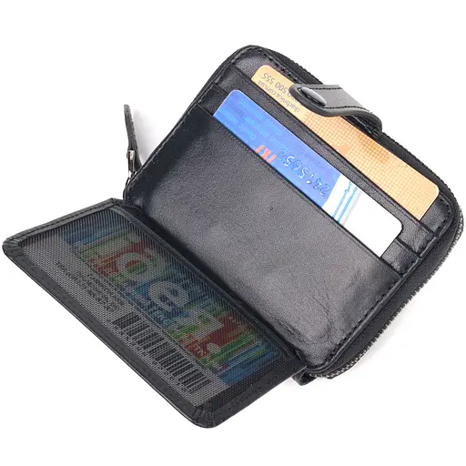 Кожаный кошелек Canpellini 10.8х8.5х2 см acs0025071 - фото 4