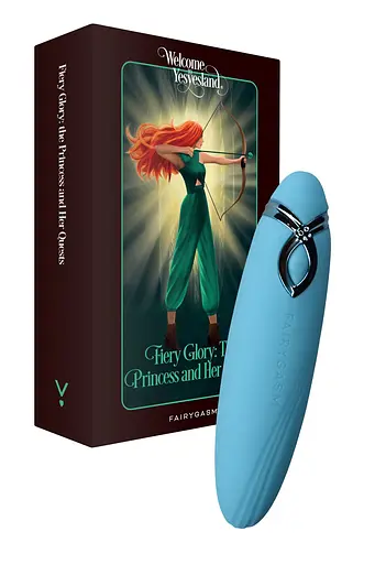 Вібратор FairyGasm PleasureArrow 11.5 см блакитний - фото 8