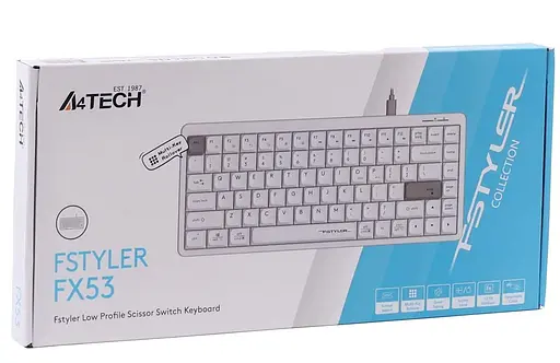 Клавіатура A4Tech A4-Tech Fstyler FX53 (White) (FX53 (White)) - фото 7