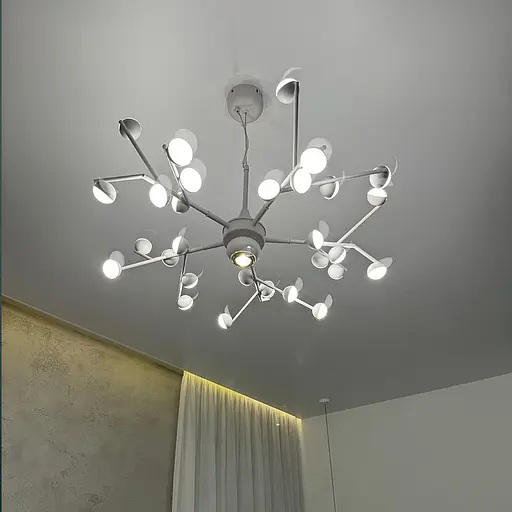 Люстра-молекула в белом на 30 светодиодов | Ст. SP 06/30 WT | Line F - фото 1