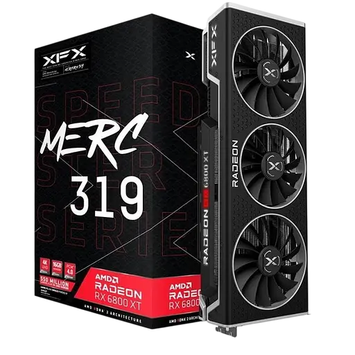 Видеокарта AMD Radeon RX 6800 XT 16 GB XFX Speedster MERC319 (RX-68XTALFD9) Б/У
