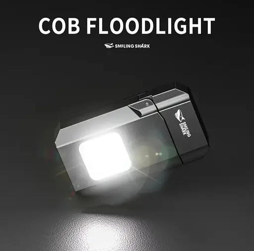 Перезаряджуваний ліхтарик-запальничка SMILING SHARK TIP-137 COB, надяскравий, з зарядкою Type-C, кишеньковий - фото 10