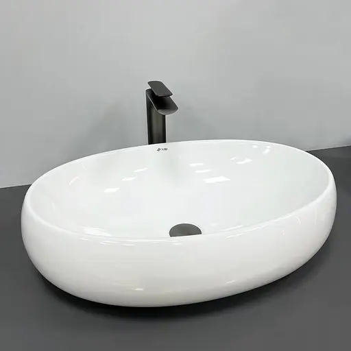 Умивальник VBI Veneto M white накладний VBI-012802, Білий - фото 3