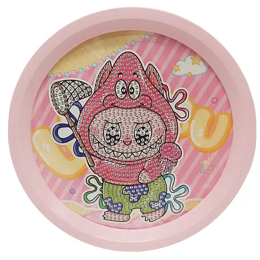 Детский набор алмазная мозаика "Лабубу" YK-6532-14 (Pink)