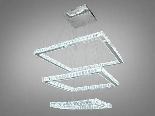 Високотехнологічна, захоплююча кришталева світлодіодна люстра-підвіс - фото 2