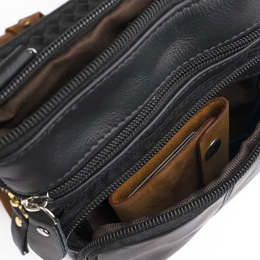 Сумка кожаная мужская Vintage 15,5х8,5х2 см sum0012369 - фото 8