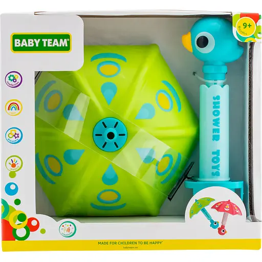 Іграшка для ванни Baby Team Парасолька (9032_зелена) - фото 4