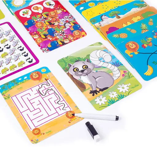 Настільна гра Пиши та витирай "Зоопарк" Vladi Toys VT5010-20 укр - фото 4