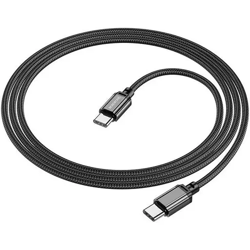 Кабель Borofone BX87 Sharp 60W charging data cable for Type-C to Type-C чорний