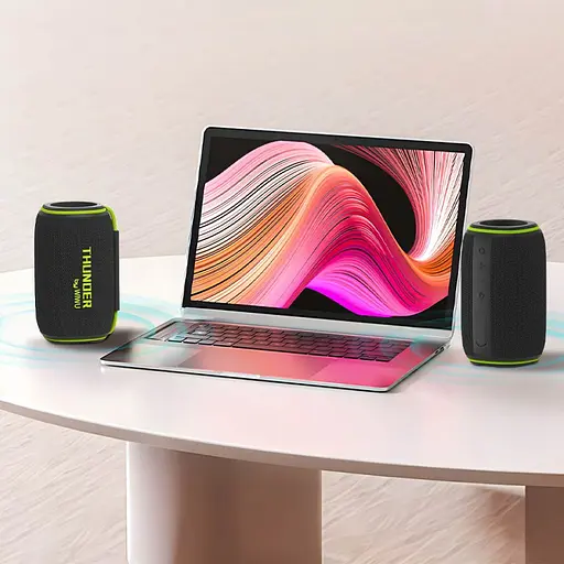 Bluetooth Колонка WIWU H5 Thunder Wireless Portable Speaker Black - фото 5