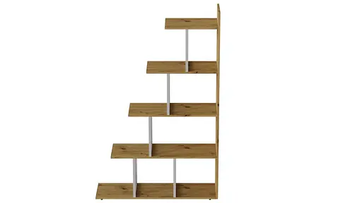 Этажерка Ferrum-decor Стелла 1600x1020x300 Белый металл ДСП Дуб Артизан (FRD-105489) - фото 2