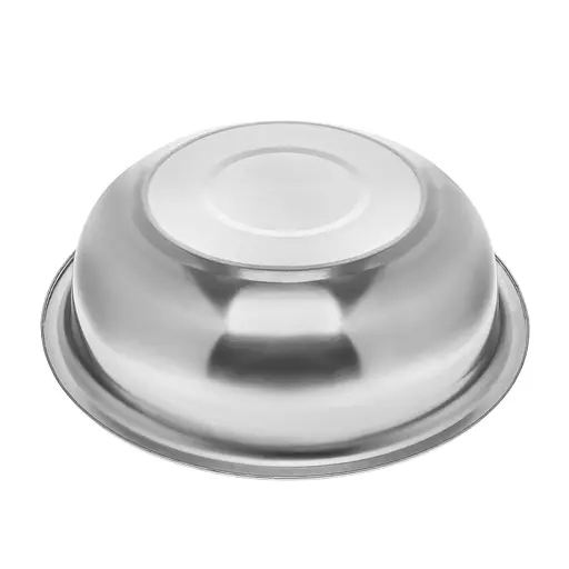 Таз круглий із харчової нержавіючої сталі Ø31 см H9 см 4 л Interos Сірий 87609 - фото 4