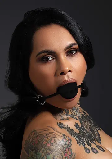 Кляп із кулькою Taboom Ball Gag чорний - фото 5