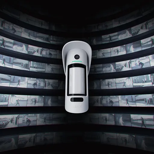 Ajax Бездротовий датчик руху з камерою та фото по запиту MotionCam Outdoor PhOD Jeweller білий - фото 2