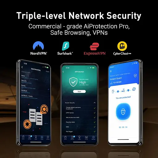 Беспроводной маршрутизатор Asus TUF Gaming BE6500 (TUF-BE6500) (90IG0920-MO9C00) - фото 8