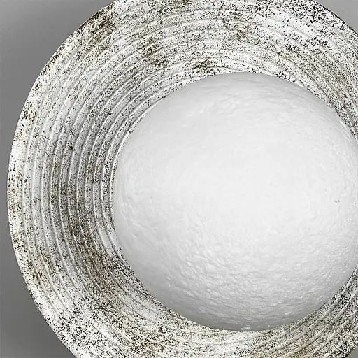 Гіпсовий світильник із білим текстурним плафоном Ø 24 см Арт. WCO19-260 Line F - фото 6