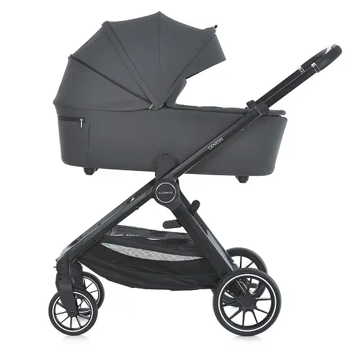 Дитяча всесезонна коляска-книжка 2 в 1 El Camino ME 1126 Genesis Asphalt Gray Сіра - фото 7