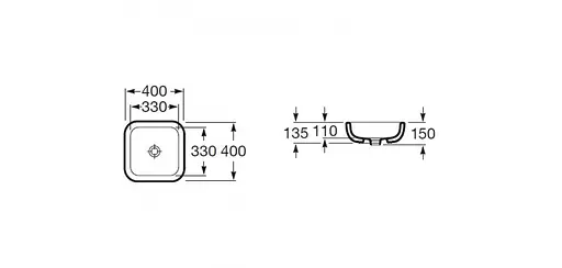 Умивальник Roca Khroma A327654000, Білий - фото 2
