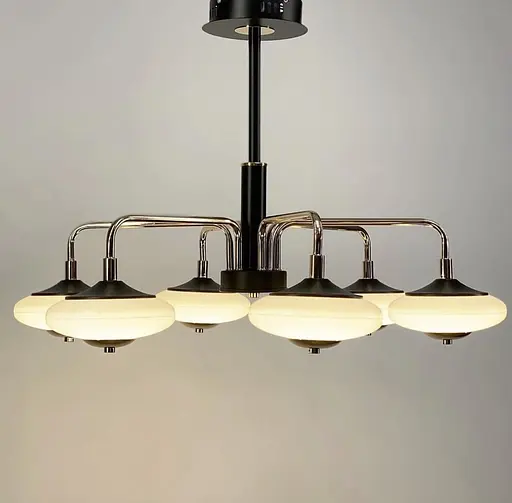 Світлодіодна люстра з унікальними плафонами Line.F Кількість ламп 6 - фото 6