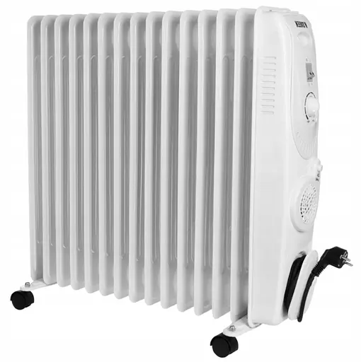 Оливний нагрівач радіатор із вентилятором Noveen 2900 Вт Турбо 15 Ребер - фото 3