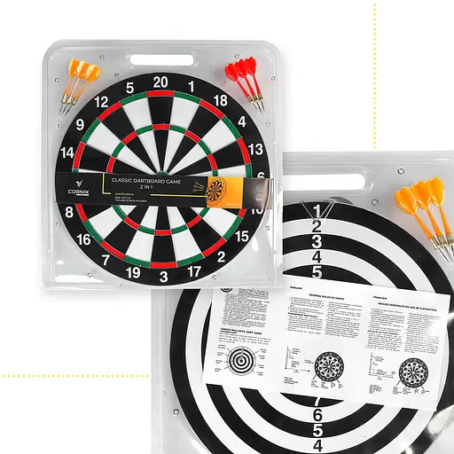 Дартс класичний Cornix Dartboard Game 2 в 1 40.5 см + 2 комплекти дротиків XR-0392 - фото 3