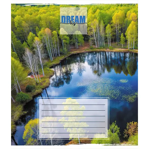 Зошит загальний "Пейзажі" Leader 060-482701L-5 в лінію, 60 аркушів - фото 1