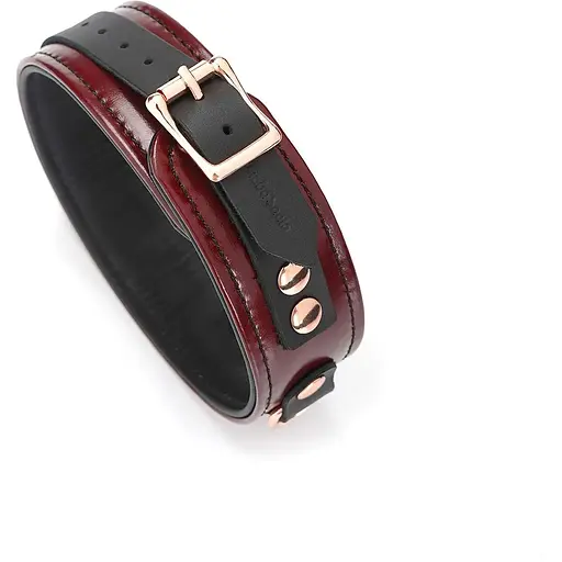 Ошейник с поводком Liebe Seele Wine Red Collar and Leash - фото 4