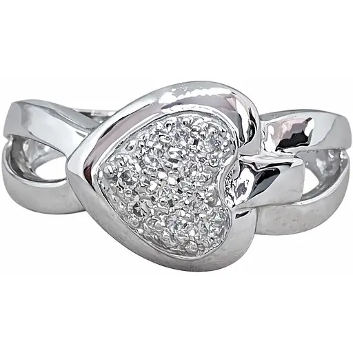 Золотое кольцо с бриллиантами. 110220Б 17,5 - фото 1