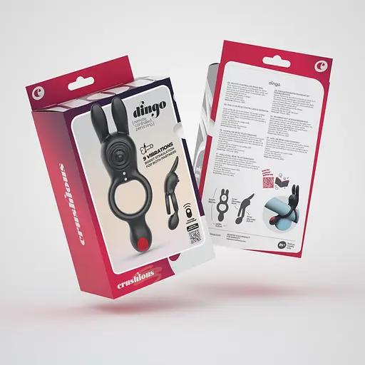 Эрекционное кольцо Crushious Dingo 16 см (черный) - фото 8