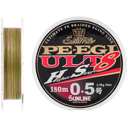 Шнур Sunline PE EGI ULT HS8 180 м 0.5/0.117 мм 3.9 кг