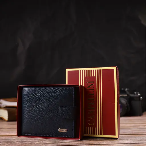 Мужской кожаный кошелек Canpellini 11.5х9.7х2 см acs0025628 - фото 8