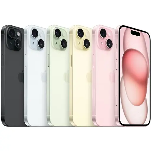Смартфон Apple iPhone 15 256 ГБ Black MTP63 - фото 6