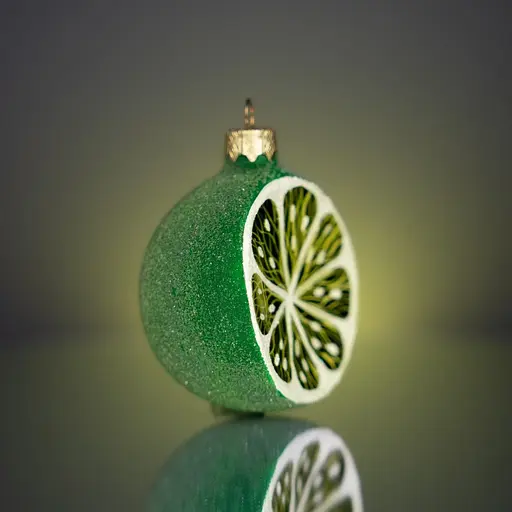 Ялинкова прикраса Різдвяні історії Лайм скло (4820001128208) - фото 2